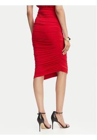 ACCESS FASHION Spódnica ołówkowa 63-6001-326 Czerwony Slim Fit. Kolor: czerwony. Materiał: syntetyk #2