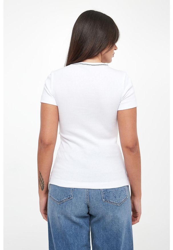 Pinko - T-shirt damski z logo Brugherio PINKO