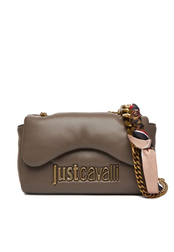 Just Cavalli Torebka 79RA4BD2 ZS748 Brązowy. Kolor: brązowy. Materiał: skórzane