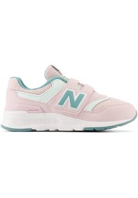 Buty dziecięce New Balance PZ997HRE – różowe. Okazja: na uczelnię, na co dzień. Zapięcie: rzepy. Kolor: różowy. Materiał: guma, materiał, syntetyk. Szerokość cholewki: normalna