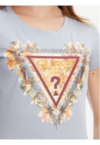 Guess T-Shirt W5YI08 J1314 Niebieski Regular Fit. Kolor: niebieski. Materiał: bawełna