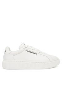 Karl Lagerfeld - KARL LAGERFELD Sneakersy KL24220 Biały. Kolor: biały. Materiał: skóra