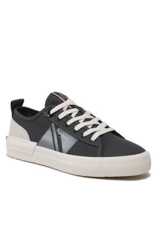 Pepe Jeans Tenisówki Allen Flag Color PMS30903 Czarny. Kolor: czarny. Materiał: materiał