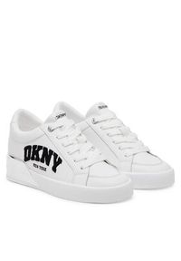 DKNY Sneakersy K1558006 Biały. Kolor: biały. Materiał: skóra