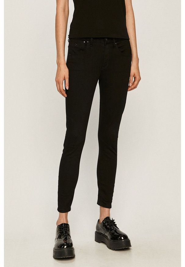 G-Star RAW - G-Star Raw - Jeansy Arc 3D. Kolor: czarny. Wzór: aplikacja