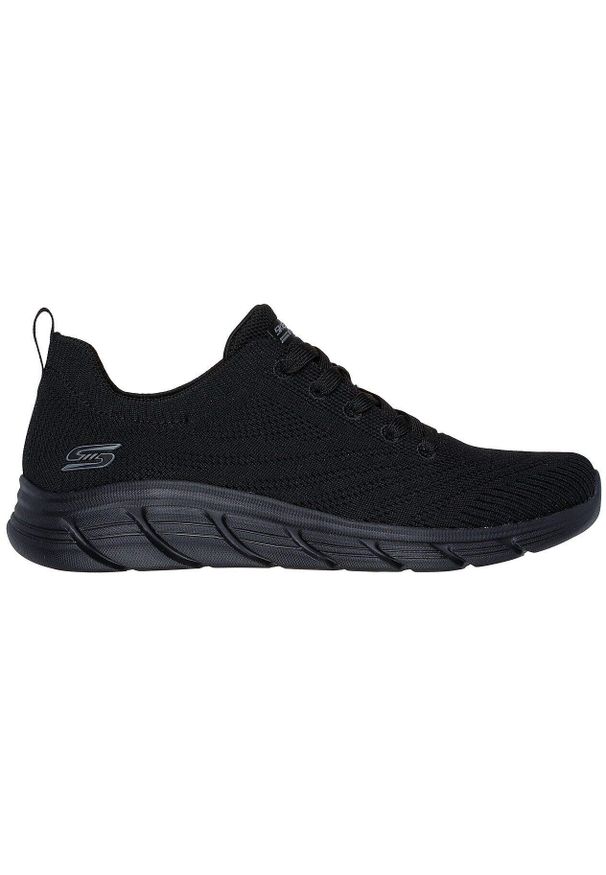 skechers - Adidasy Skechers Bobs Bflex Lo-gracef, Kobiety. Kolor: czarny. Materiał: materiał