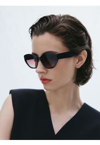 Reserved - Okulary przeciwsłoneczne - ciemnobrązowy. Kolor: brązowy #1