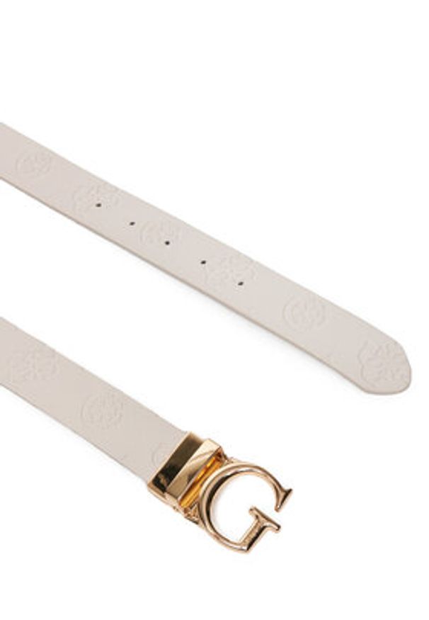 Guess Pasek Damski BW7861 P3430 Écru. Materiał: skóra