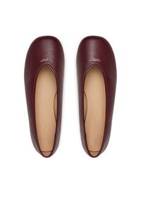 Coach Baleriny Houston Ballet CCH74 Bordowy. Kolor: czerwony. Materiał: skóra #4