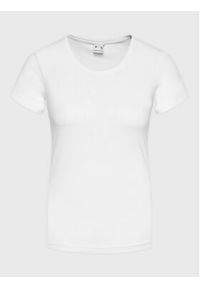 4f - 4F T-Shirt H4Z22-TSD353 Biały Regular Fit. Kolor: biały. Materiał: bawełna #4