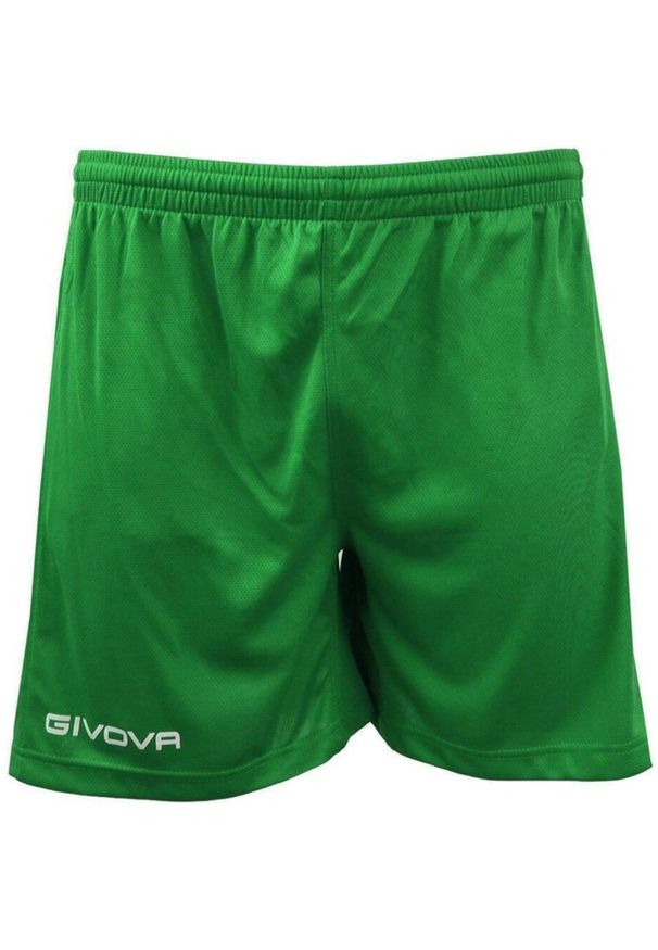 Spodenki krótkie Givova One zielone. Kolor: zielony. Długość: krótkie. Sport: piłka nożna