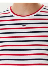 Tommy Jeans T-Shirt Essential DW0DW17383 Kolorowy Slim Fit. Materiał: bawełna. Wzór: kolorowy #5