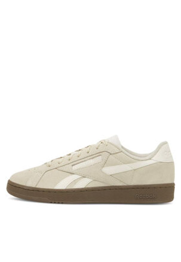 Reebok Sneakersy Club C Grounds Uk 100033075-M Beżowy. Kolor: beżowy. Materiał: skóra, zamsz. Model: Reebok Club