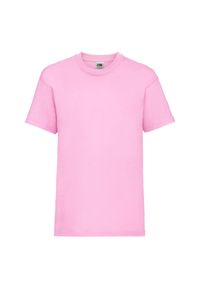 FRUIT OF THE LOOM - Koszulka Dziecięca Valueweight. Kolor: różowy