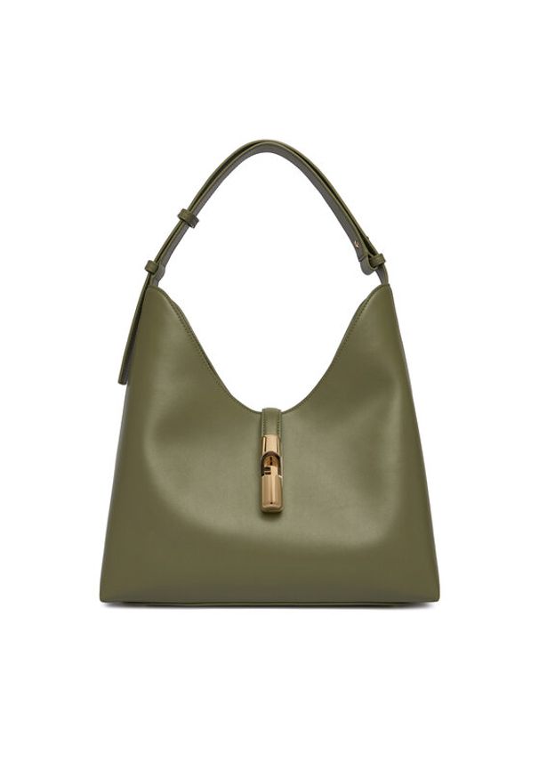 Furla Torebka Goccia M WB01499 BX3104 KH 4555S Zielony. Kolor: zielony. Materiał: skórzane