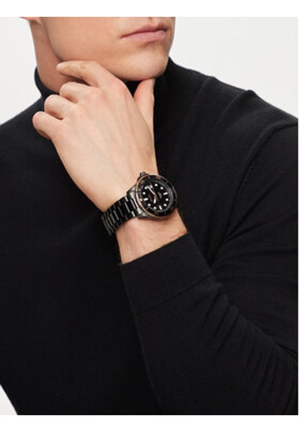 BOSS - Boss Zegarek Ace 1514013 Czarny. Kolor: czarny
