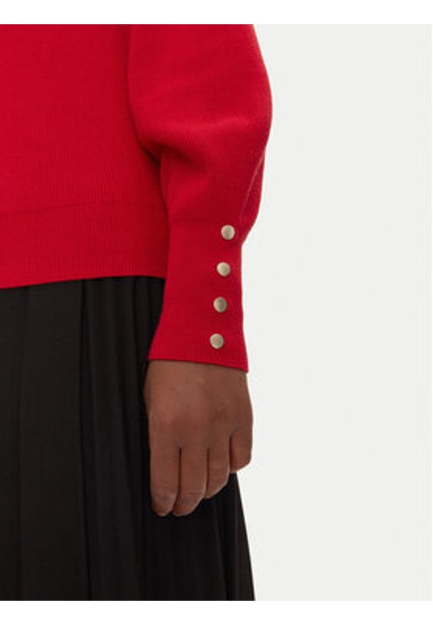 Morgan Sweter 242-MPANDA Czerwony Regular Fit. Kolor: czerwony. Materiał: syntetyk