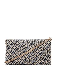 TOMMY HILFIGER - Tommy Hilfiger Torebka Th Her Chain Cross Jacqu AW0AW18637 Granatowy. Kolor: niebieski. Materiał: skórzane #4