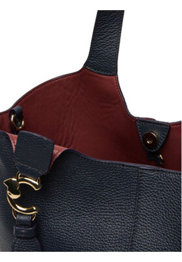 Coccinelle Torebka E1 SHA 11 01 01 Granatowy. Kolor: niebieski. Materiał: skórzane