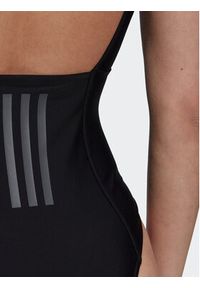 Adidas - adidas Strój kąpielowy Iconisea 3-Stripes Swimsuit HI1082 Czarny Fitted Fit. Kolor: czarny. Materiał: syntetyk #5