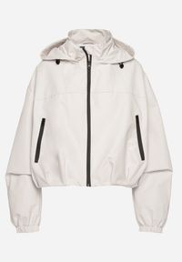 Born2be - Biała Kurtka Wiatrówka o Kroju Oversize Natilessa. Okazja: na spacer, na co dzień. Kolor: biały. Materiał: jeans. Długość rękawa: długi rękaw. Długość: długie. Sezon: wiosna. Styl: casual #5