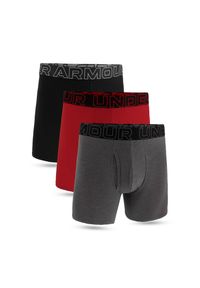 Under Armour - Bokserki sportowe męskie UNDER ARMOUR majtki 3-PAK. Kolor: wielokolorowy. Sport: fitness