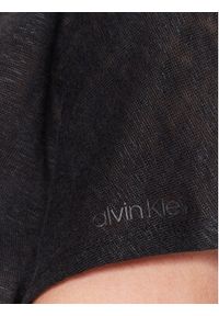 Calvin Klein T-Shirt Linen Jearsey C-Neck Top Ss K20K205304 Czarny Regular Fit. Kolor: czarny. Materiał: len #4