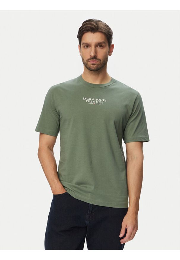 Jack & Jones T-Shirt Bluarchie 12217167 Szary Regular Fit. Kolor: szary. Materiał: bawełna