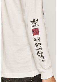 adidas Originals - Longsleeve. Okazja: na co dzień. Kolor: biały. Materiał: bawełna, dzianina. Długość rękawa: długi rękaw. Wzór: nadruk. Styl: casual #4