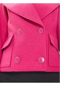 Morgan Płaszcz przejściowy 241-GSOSSO Różowy Straight Fit. Kolor: różowy. Materiał: syntetyk