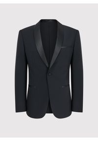 Pako Lorente - PAKO LORENTE – Czarna marynarka smokingowa. Okazja: na wesele, na ślub cywilny. Kolor: czarny #6
