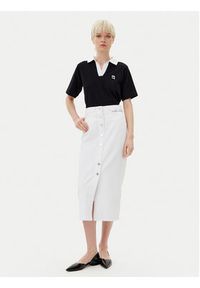 Karl Lagerfeld - KARL LAGERFELD Polo A2W17111 Czarny Regular Fit. Typ kołnierza: polo. Kolor: czarny. Materiał: bawełna #2