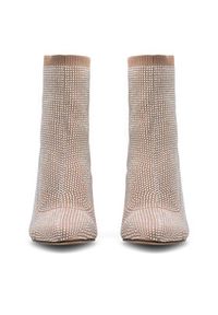 Nine West Botki KAS BYCCC03 Beżowy. Kolor: beżowy. Materiał: materiał #8