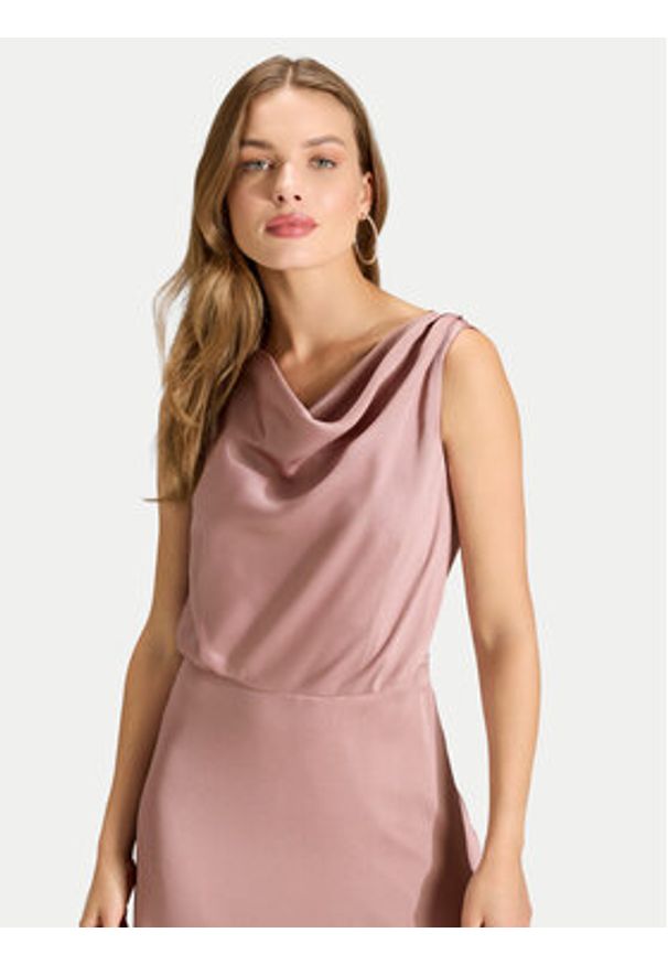 Swing Sukienka koktajlowa 5AK04900 Różowy Regular Fit. Kolor: różowy. Materiał: syntetyk. Styl: wizytowy