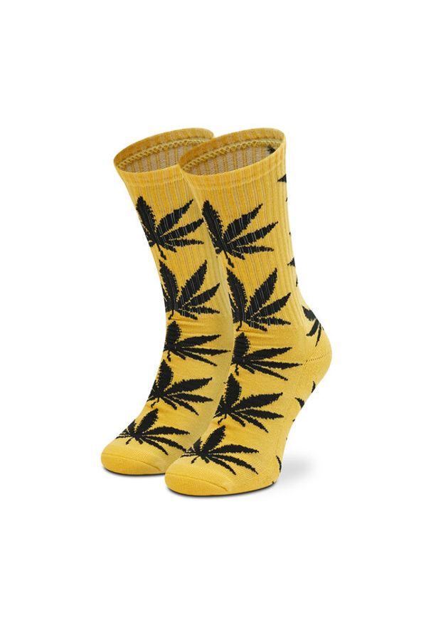 HUF Skarpety wysokie unisex Essentials Plantlife Sock SK00298 r. OS Żółty. Kolor: żółty. Materiał: materiał