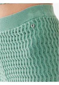 Guess Spodnie materiałowe Yasmina W3GB01 Z2WK0 Zielony Relaxed Fit. Kolor: zielony. Materiał: materiał