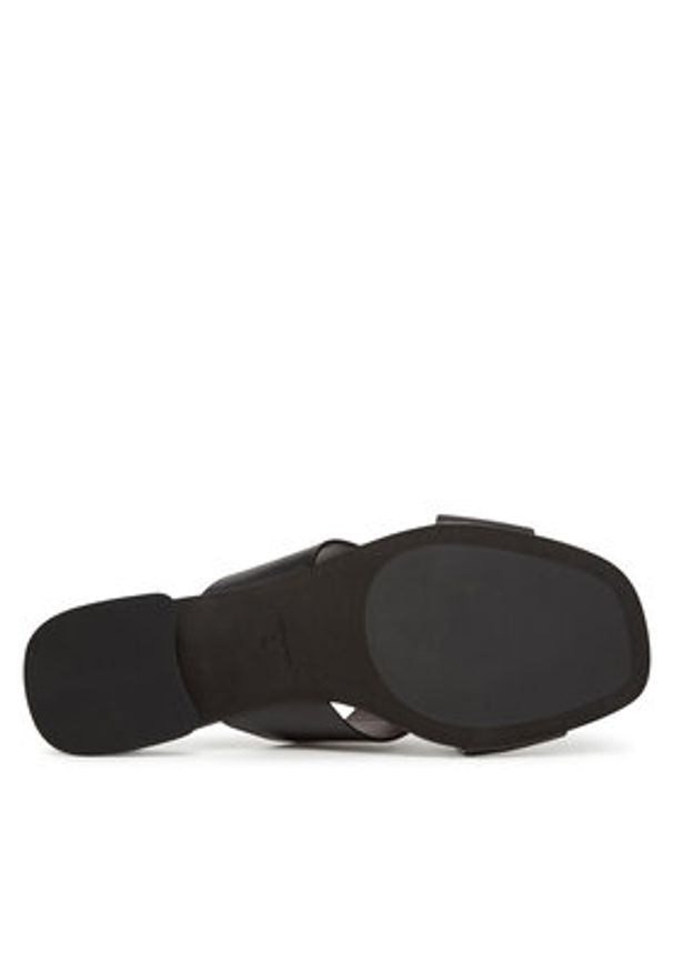 Tory Burch Klapki Miller 162574 Czarny. Kolor: czarny. Materiał: skóra