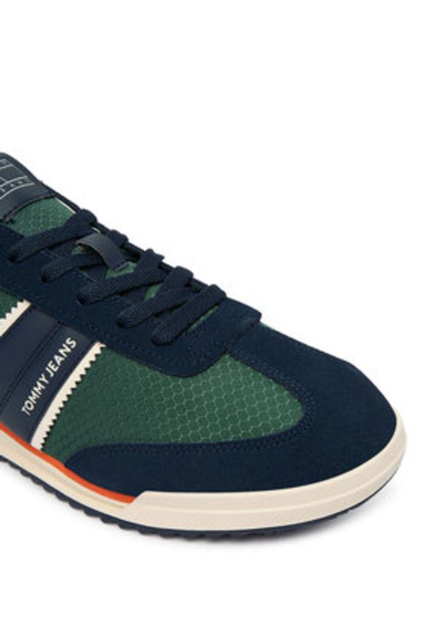 Tommy Jeans Sneakersy Tjm Retro Runner Cleated Winter EM0EM01664 Granatowy. Kolor: niebieski. Materiał: materiał