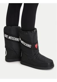 Love Moschino - LOVE MOSCHINO Śniegowce JA24032G1NISA000 Czarny. Kolor: czarny. Materiał: materiał #4