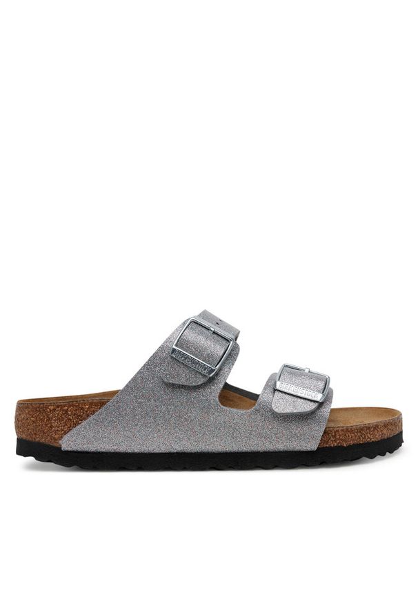 Klapki Birkenstock. Kolor: srebrny