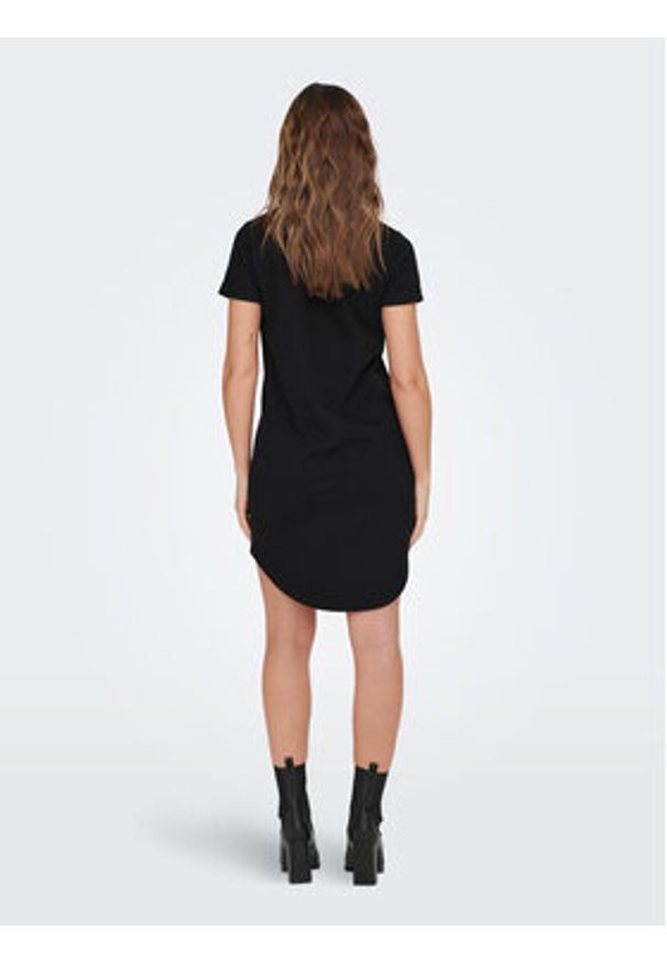 JDY Sukienka codzienna Ivy 15174793 Czarny Regular Fit. Okazja: na co dzień. Kolor: czarny. Materiał: syntetyk, bawełna. Typ sukienki: proste. Styl: casual