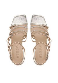 Pinko - PINKO Sandały Lisa 01 SD0301 P081 Złoty. Kolor: złoty. Materiał: skóra