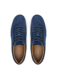 Calvin Klein Sneakersy Clean Cup Low Laceup Oxf Su HM0HM01880 Granatowy. Kolor: niebieski. Materiał: skóra