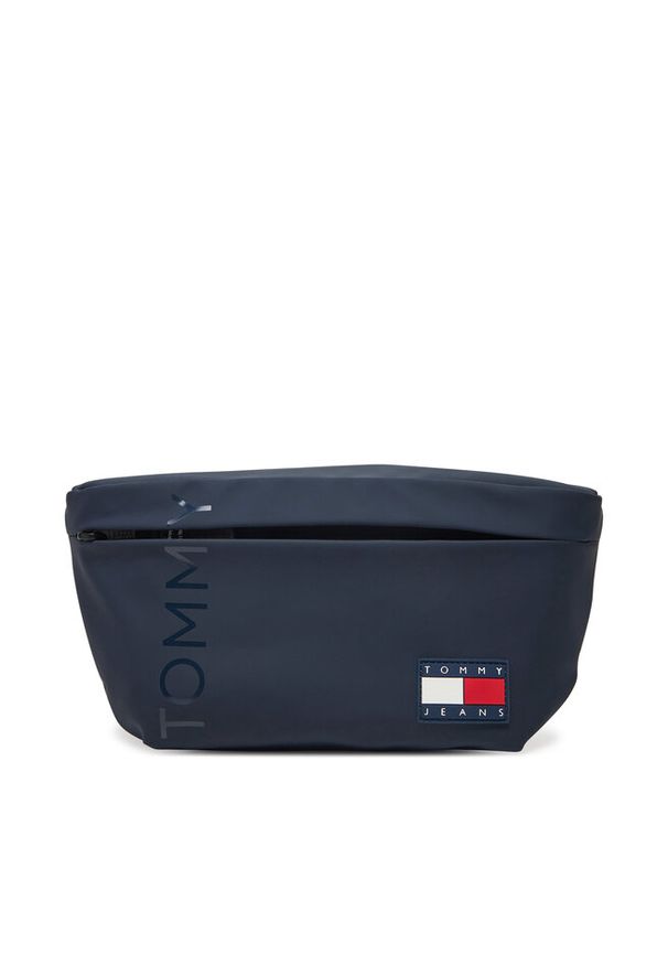 Saszetka nerka Tommy Jeans. Kolor: niebieski