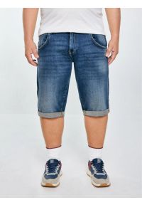 Big-Star - Szorty męskie jeansowe granatowe Conner 438. Kolor: niebieski. Materiał: jeans. Styl: vintage #9