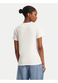 Tommy Jeans T-Shirt Floral Flag DW0DW20897 Biały Regular Fit. Kolor: biały. Materiał: bawełna #3