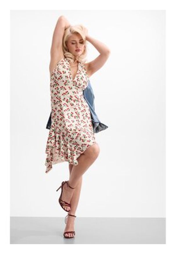 Guess Sukienka codzienna 182719 Biały Classic Fit. Okazja: na co dzień. Kolor: biały. Typ sukienki: proste. Styl: casual