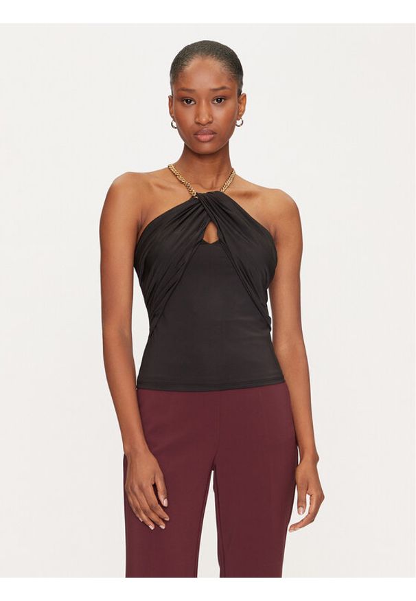 Marciano Guess Top 5GGP06 6259A Czarny Regular Fit. Kolor: czarny. Materiał: syntetyk