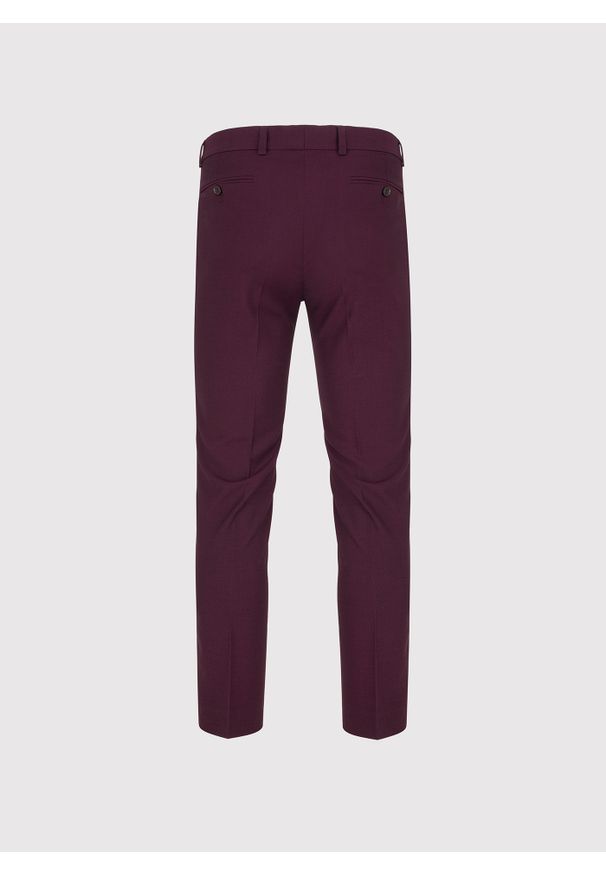 Pako Lorente - PAKO LORENTE - Bordowe spodnie ganiturowe. Kolor: czerwony. Materiał: poliester, elastan, wiskoza. Wzór: gładki. Sezon: wiosna, lato