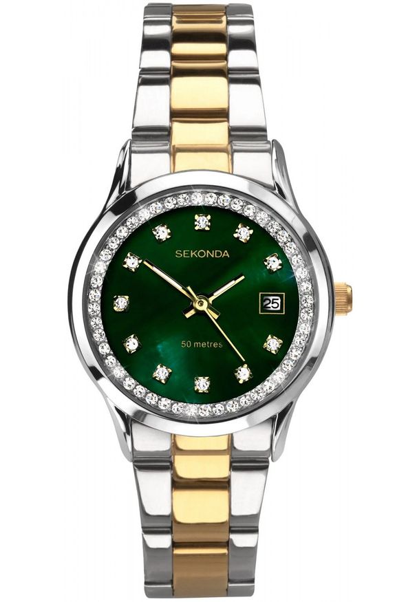 Zegarek damski Sekonda 40295 CYRKONIE srebrny. Kolor: srebrny